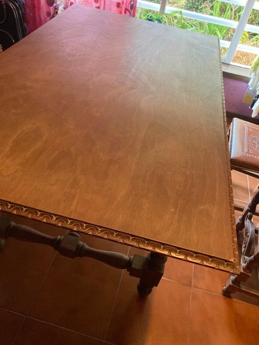 Mesa Madeira e 5 Cadeiras