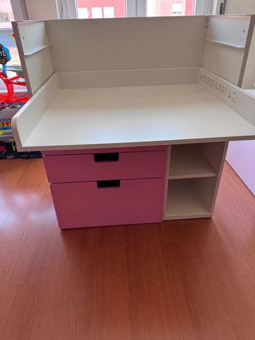 Trocador bebé Rosa - Oferta Muda Fraldas