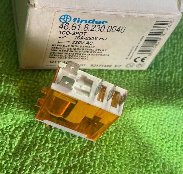 Mini Relé Industrial Finder 46.61 230V AC 16A (Ref. 46.61.8.230.0040)
