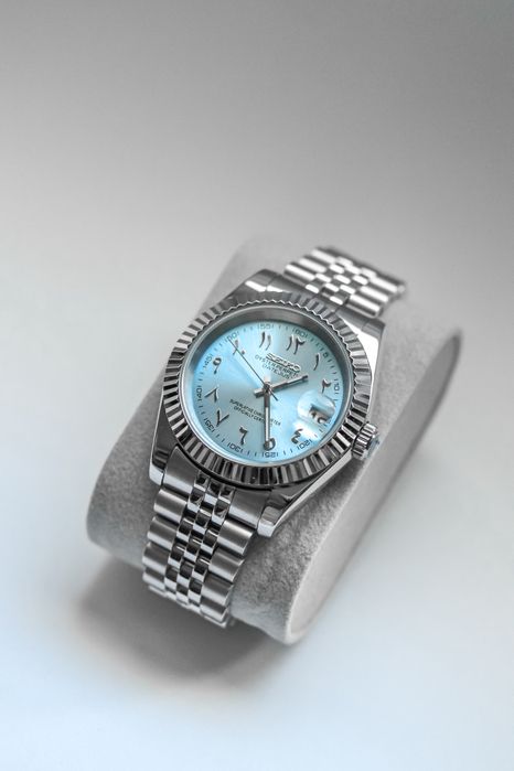 Zegarek Custom Mod Arabic Ice Blue Seiko Mod