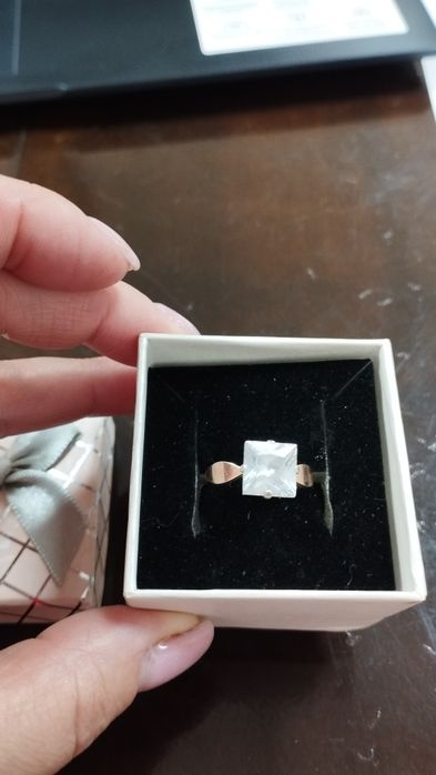 Срібна каблучка з золотою пластиною.Каблучка срібна з золотом.