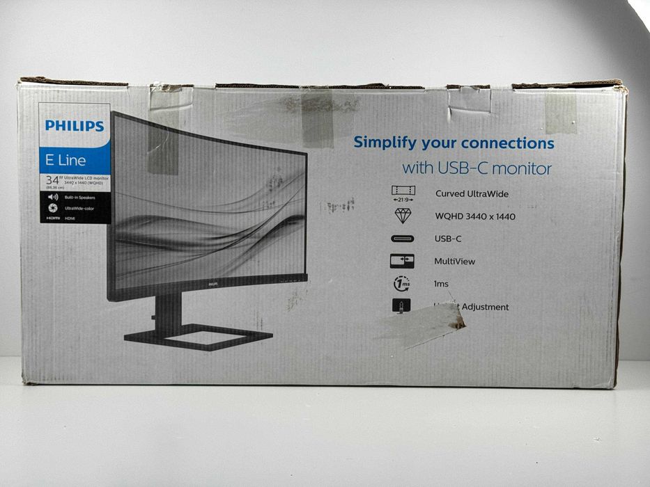 Monitor Philips 346E2CUAE/00 34" (3440x1440px, 100Hz, 1 ms)