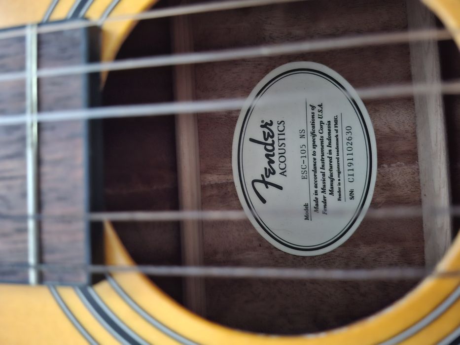 gitara klasyczna Fender ESC-105 NS