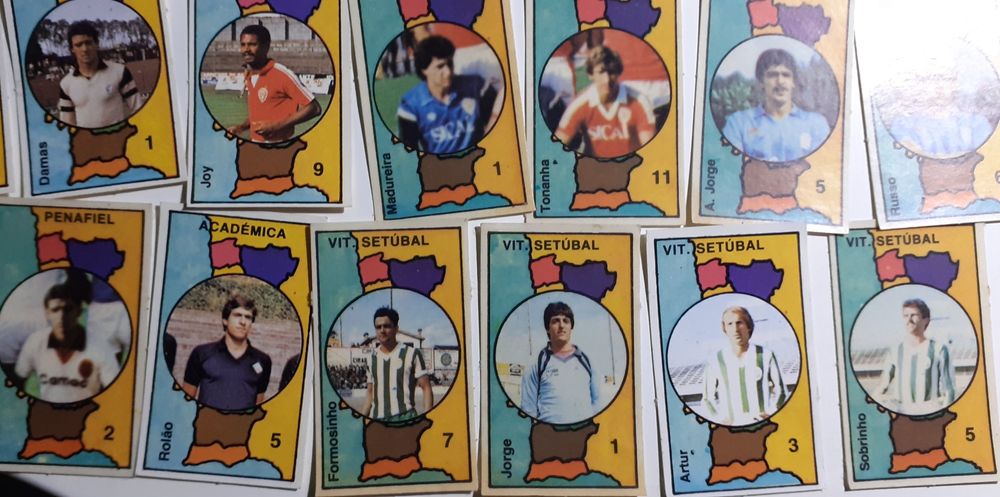 Cromos futebol antigos