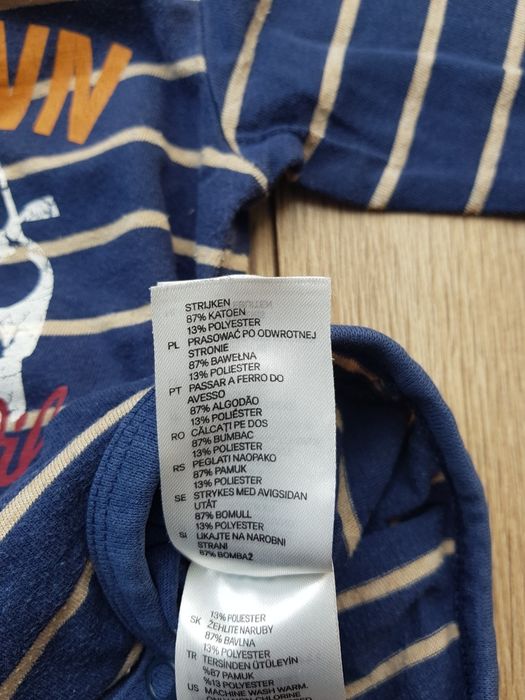 Body rozmiar 68 h&m samochód granatowy z samochodem bodziak