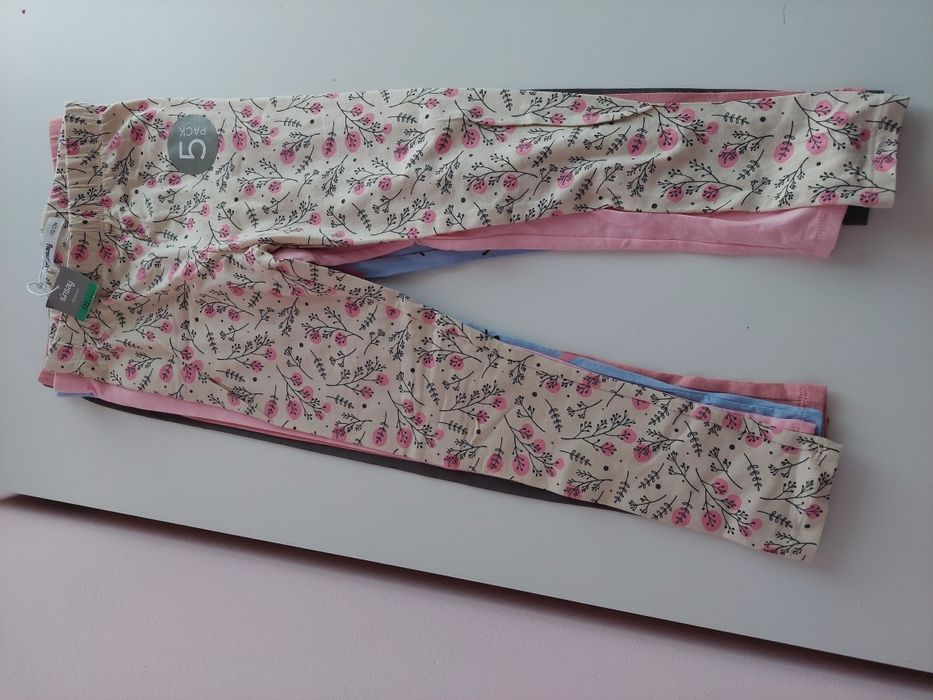 Legginsy 5 sztuk Sinsay 6-7l nowe 116-122cm