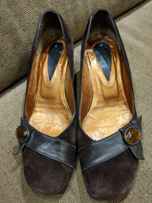 туфли женские KABALA Польша замша+кожа р245 р28