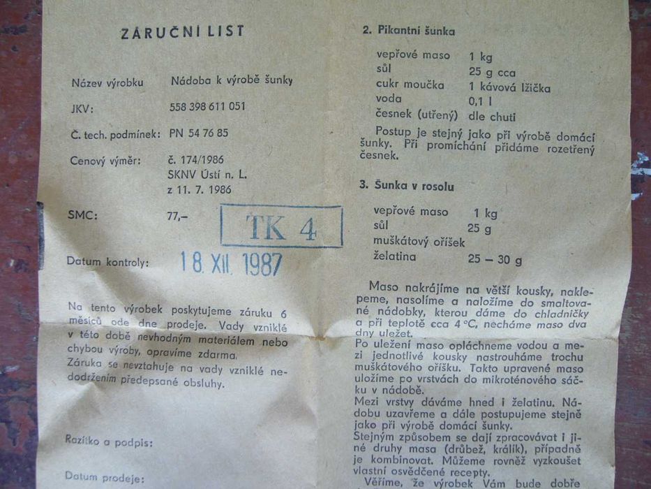 Szynkowar garnek do szynki