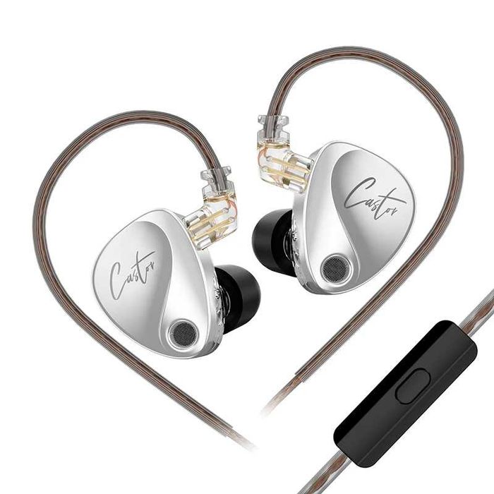 Наушники KZ Castor /Castor Pro/ Castor Improved Bass с микрофоном