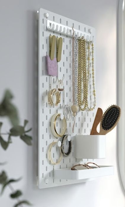 Ikea SKADIS tabliczki, półka, pojemniki do przechowywania