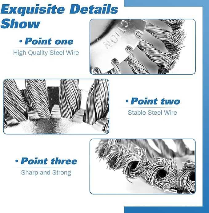 Szczotka druciana do usuwania chwastów nowa