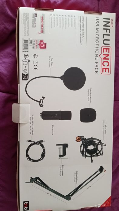 Microfone c/suporte