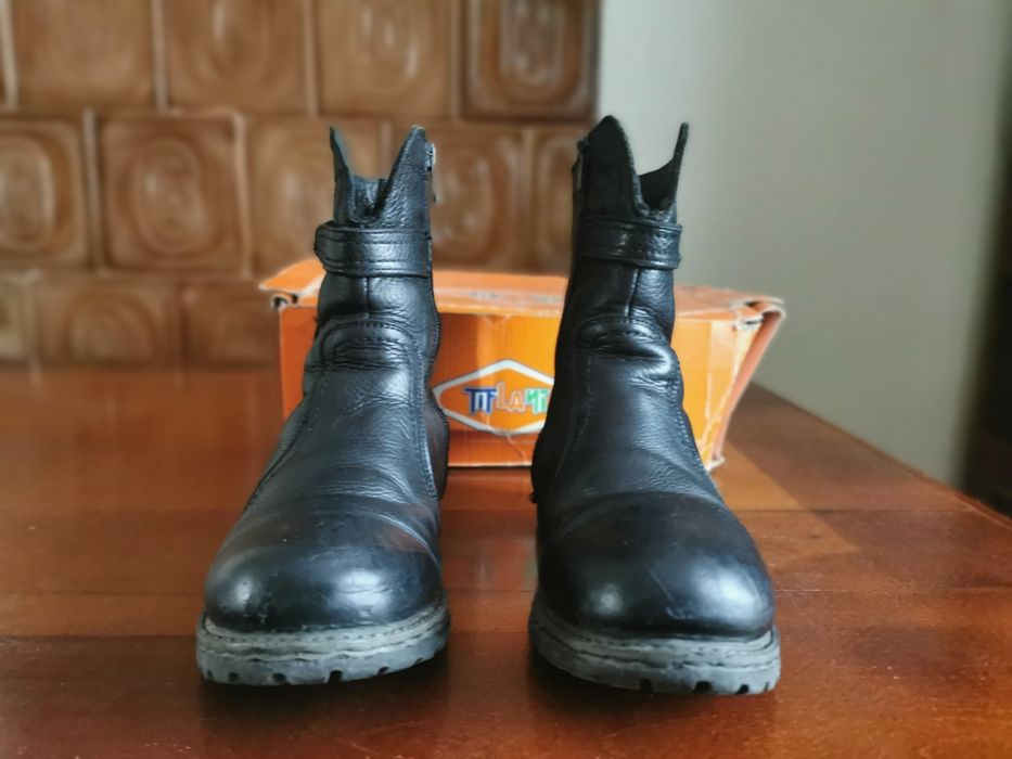 Шкіряні анатомічні зимові чоботи для хлопчика TIFLANI, 36 р.