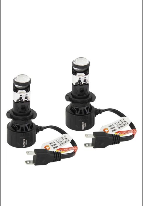 Міні лінзи Led лампы Decker LED GL-02 H7 H11 HB3 HB4 45W 5000K 8000Lm