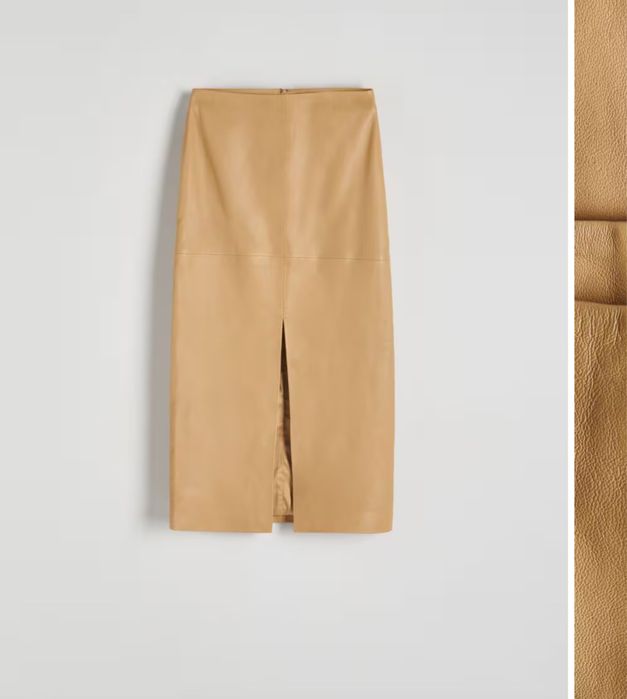 Reserved spódica z owczej skóry S