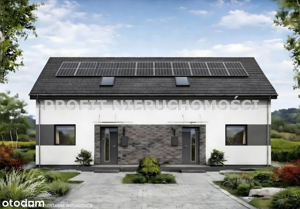 Dom dwulokalowy z fotowoltaiką i pompą ciepła