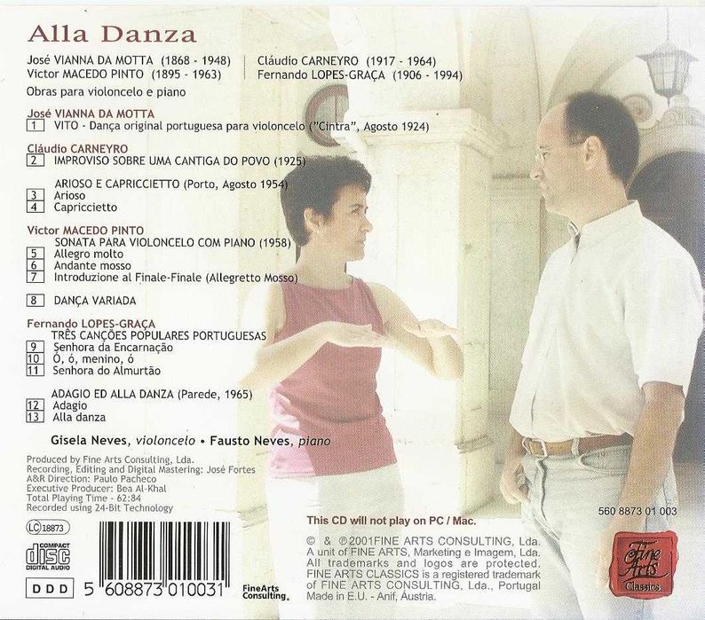 Gisela Neves, Fausto Neves - Obras para Violoncelo e Piano