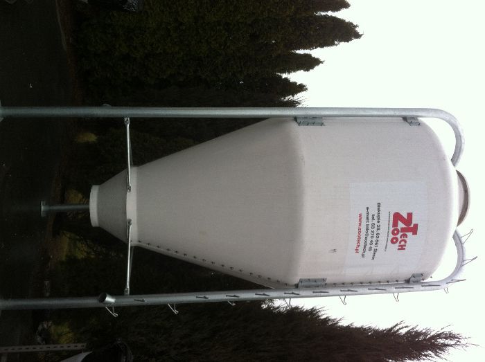 Silos paszowy poliestrowy SIV 8m3; 4,8t zbiornik na paszę z włókna szk