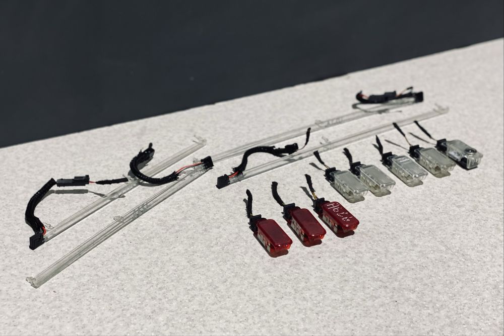 Підсвітка салону Audi A6 C6 плафон подсветка карт дверей Ауді А6 С6