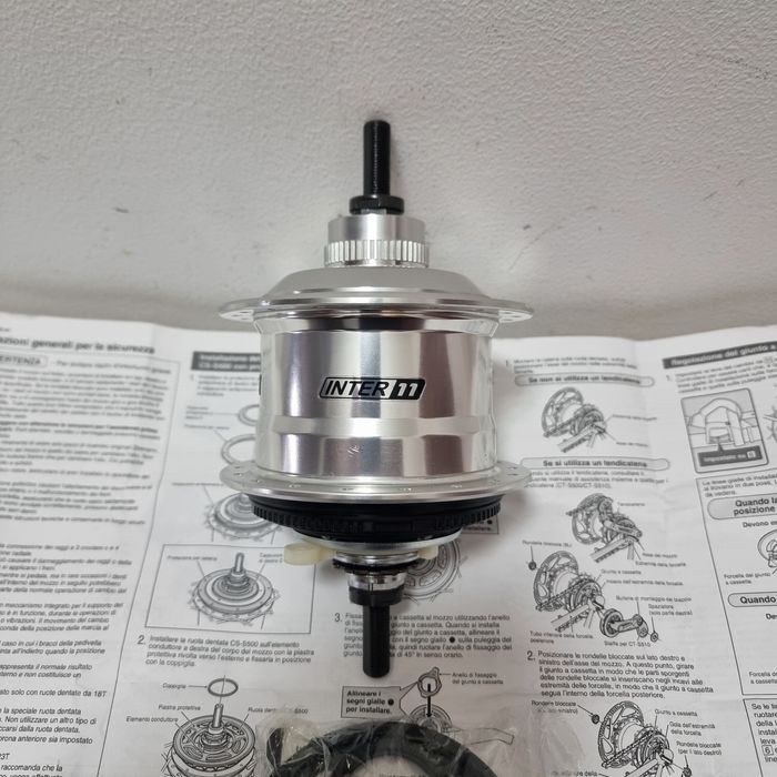 NOWA orginał Piasta Shimano Alfine INTER 11 SG-S700 srebrny otworów 36