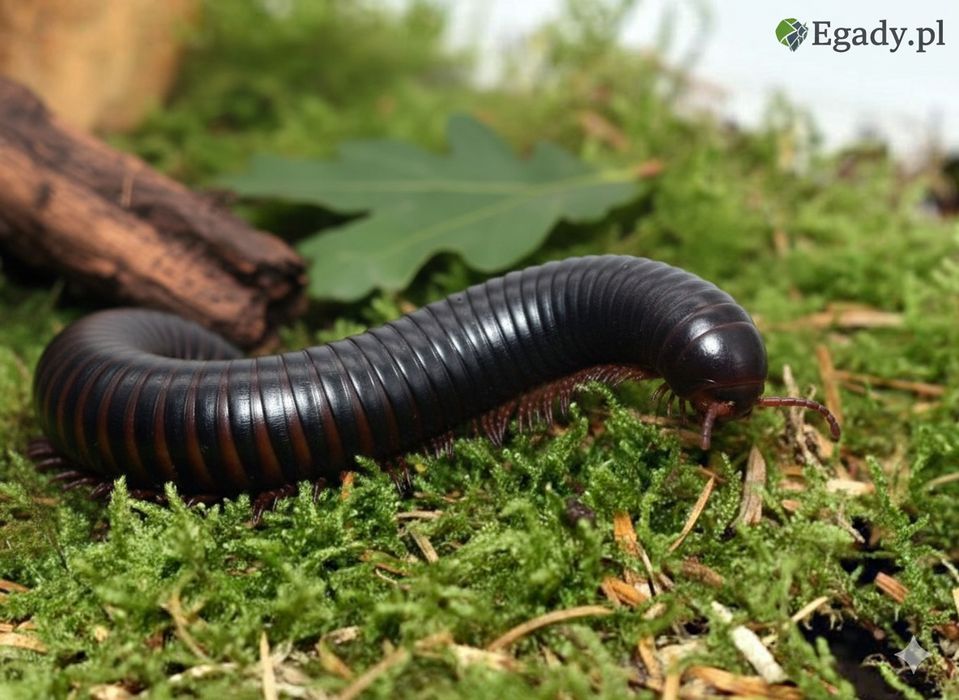 Krocionóg olbrzymi (Archispirostreptus gigas) – bezpieczny gigant