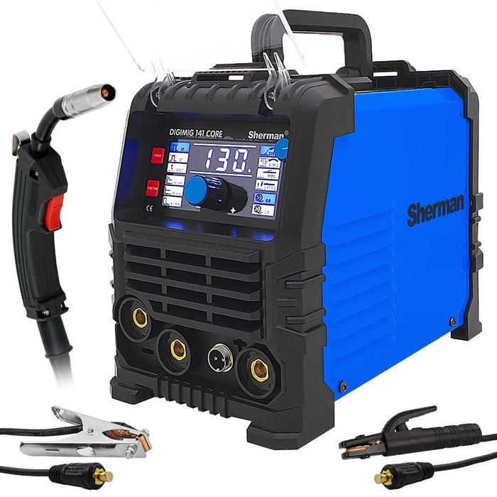 Sherman migomat bez gazu Spawarka inwerterowa MIG MMA 130A
