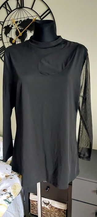 Bluzka wieczorowa na imprezę łezka na dekolcie 2xl