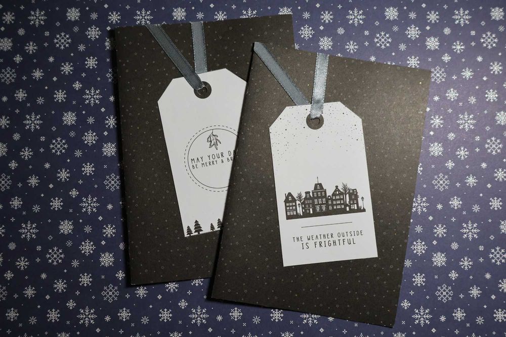 2-pack kartek świątecznych Handmade