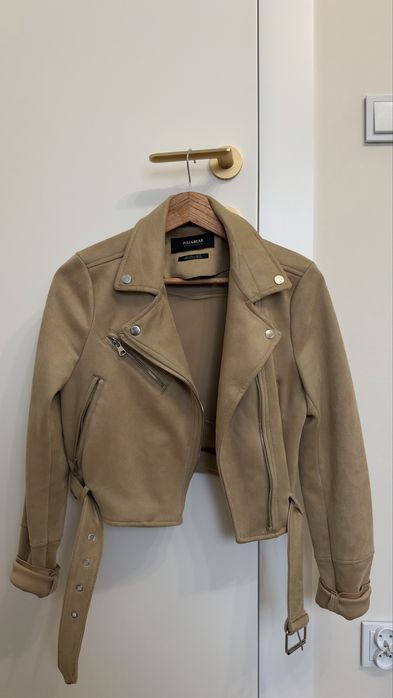Beżowa kurtka Pull&Bear S