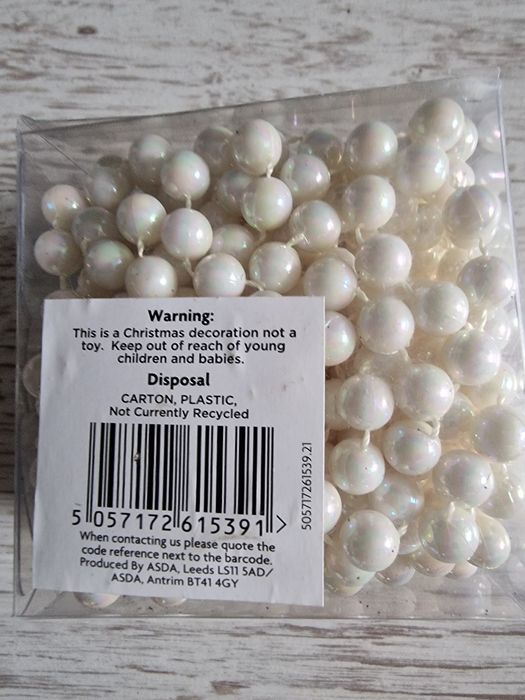 Sznur perłowy na choinke home