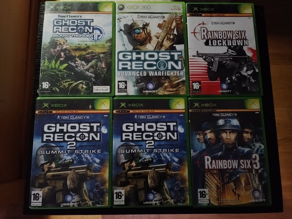 Gry na Xbox ghost RECON 1, 2, rainbow six 1, 3 tom Clancy's