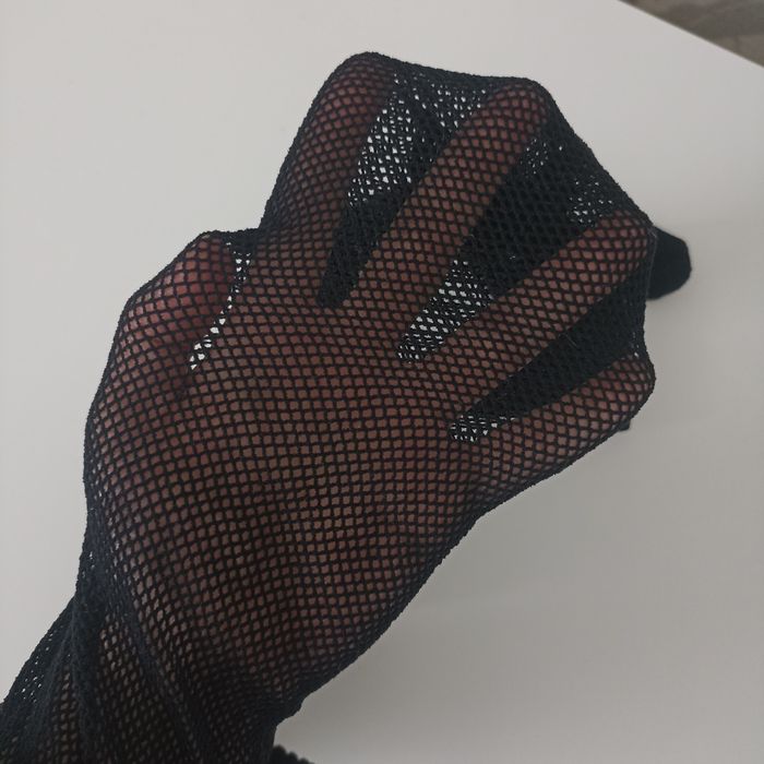 Kabaretki rajstopy z ozdobną gumą Crazy on LOVE