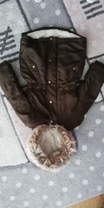 Kurtka zimowa 5-6l 116/122 bardzo ciepła Bluezoo