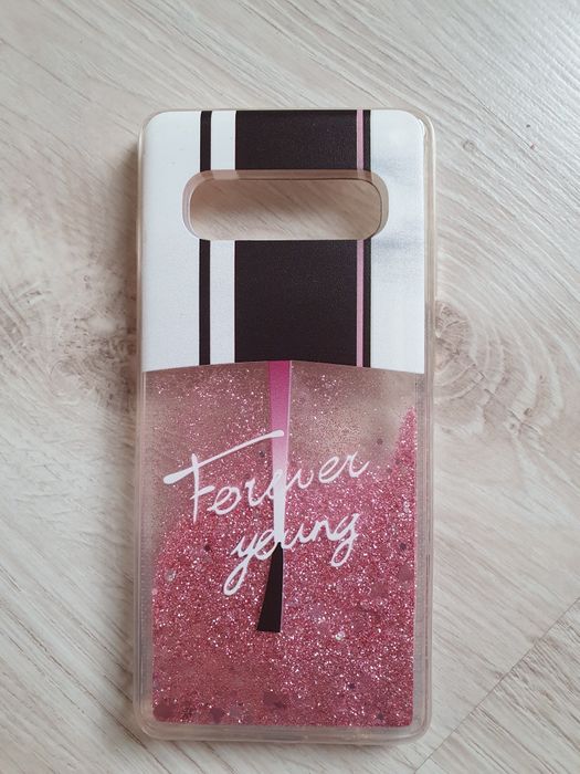 Etui Samsung Galaxy S10+ z pływającym brokatem