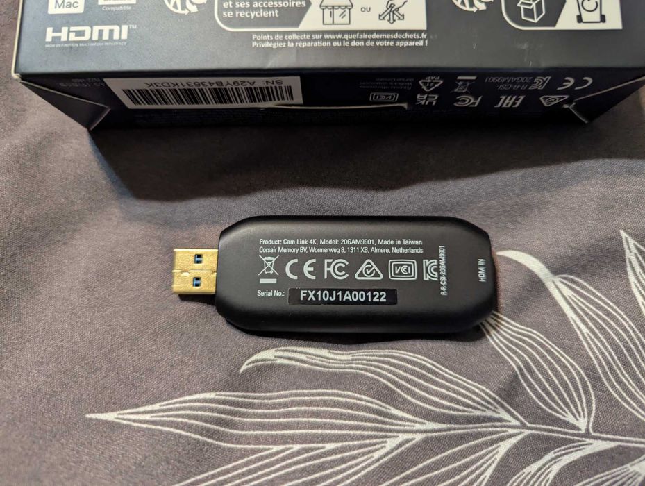 Пристрій захоплення відео Elgato Cam Link 4K HDMI to USB (10GAM9901)