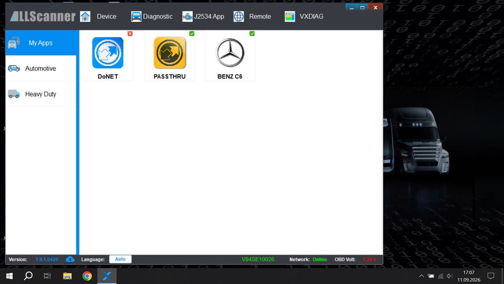 VXDIAG VCX SE/SAEJ2534Passthru/BenzC6/Mercedes Benz/