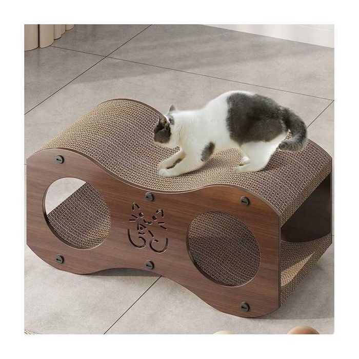 DOMEK DLA KOTA 2w1- budka, legowisko, drapak, 47 x 22 x 23cm KOT24