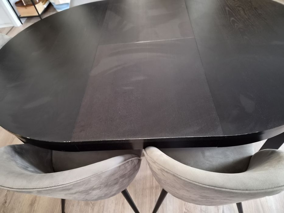 Stół Ikea Bjursta plus 6 krzeseł Jysk
