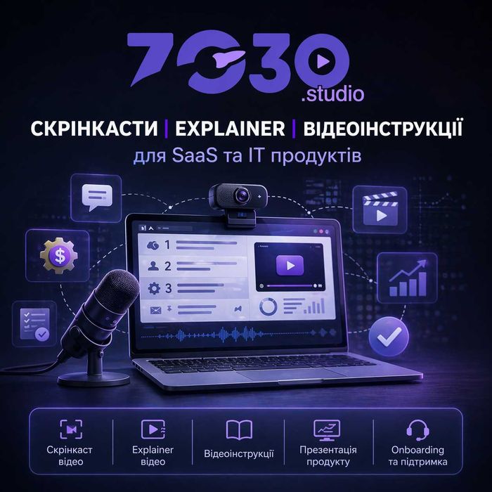 Скрінкаст відео для SaaS | Explainer відео для IT продуктів | Відеоінструкції