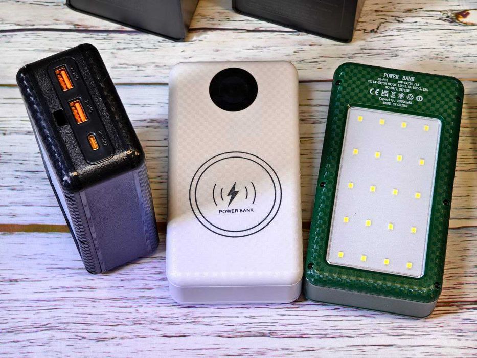 Корпус 12 АКБ 18650 швидка зарядка лед панель PowerBank