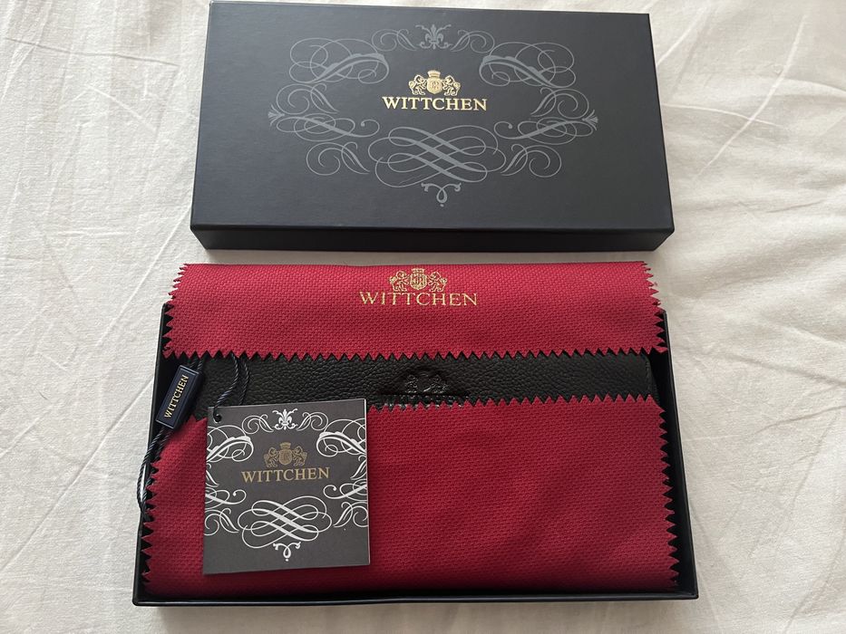 NOWY damski skórzany portfel Wittchen Italy Wallet BLK na prezent