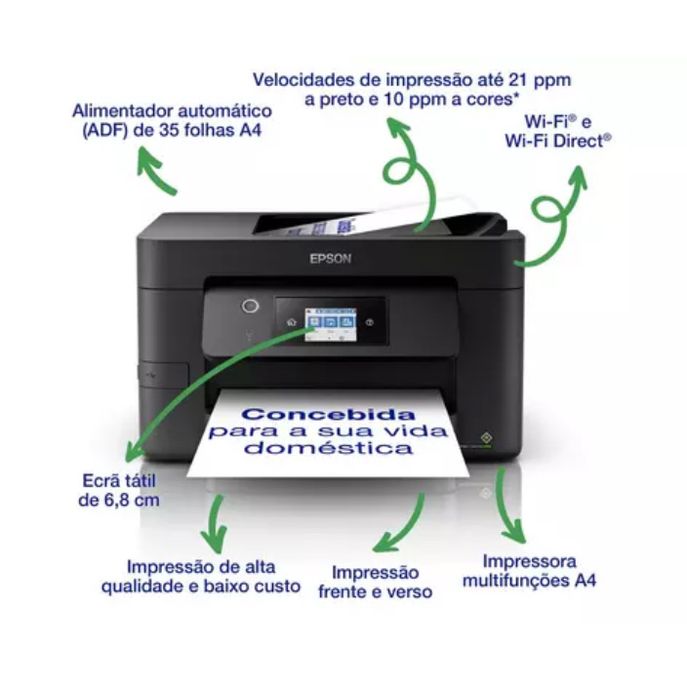 Impressora EPSON Workforce Pro WF-3825DWF (Jato de Tinta - Wi-Fi)