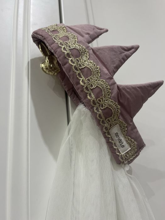 Korona fiolet newnie welon tiul bal księżniczka