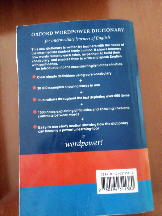 Dicionários de Inglês-Inglês e Oxford, Learner´s Pocket Thesaurus