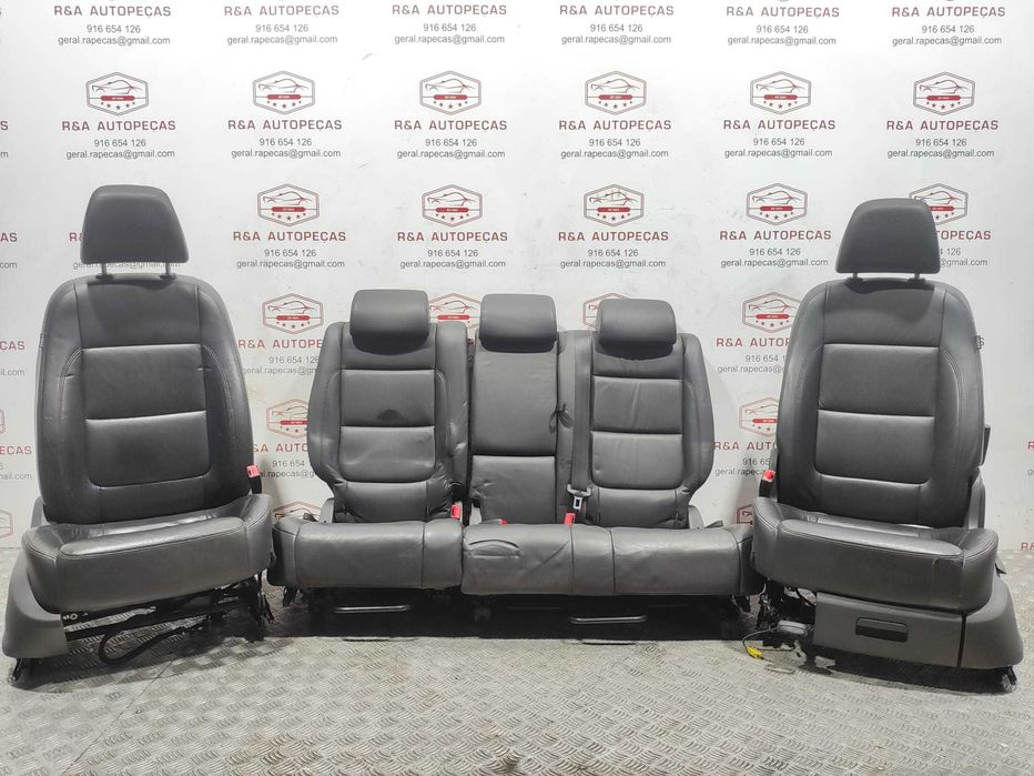 Conjunto Bancos Pele Elétricos VW Volkswagen Tiguan 5N MK1 2007 a 2016 Original