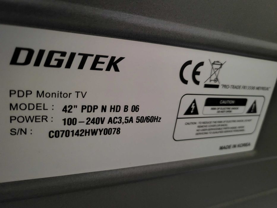 TV plasma Digitek