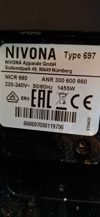 Ekspres do kawy NIVONA 697