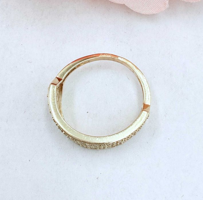 Szeroki złoty pierścionek PR.585 14K R.15