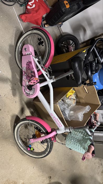 Rower rowerek btwin dla dziewczynki 16 cali