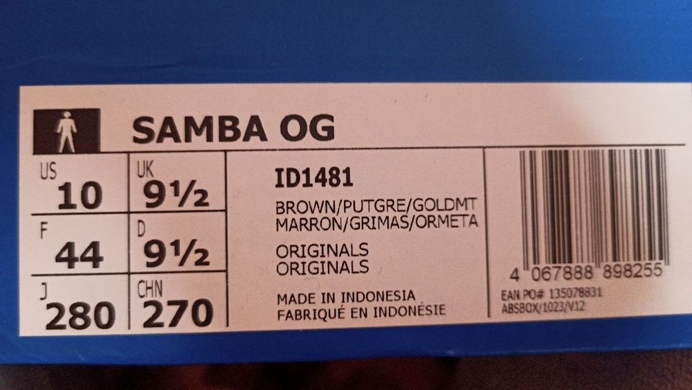 Кросівки чоловічі Adidas Samba ОРИГІНАЛ